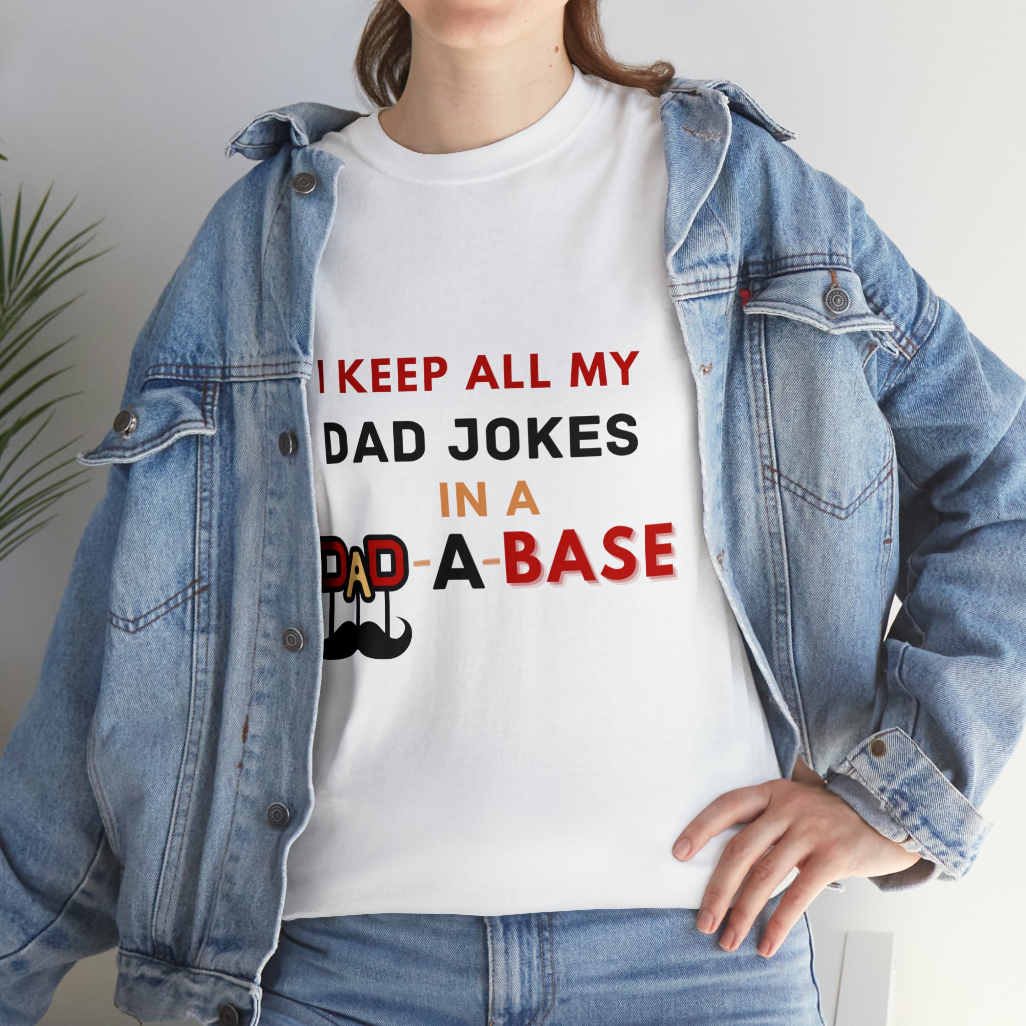 Dad Jokes in Dad-a-base Tshirt