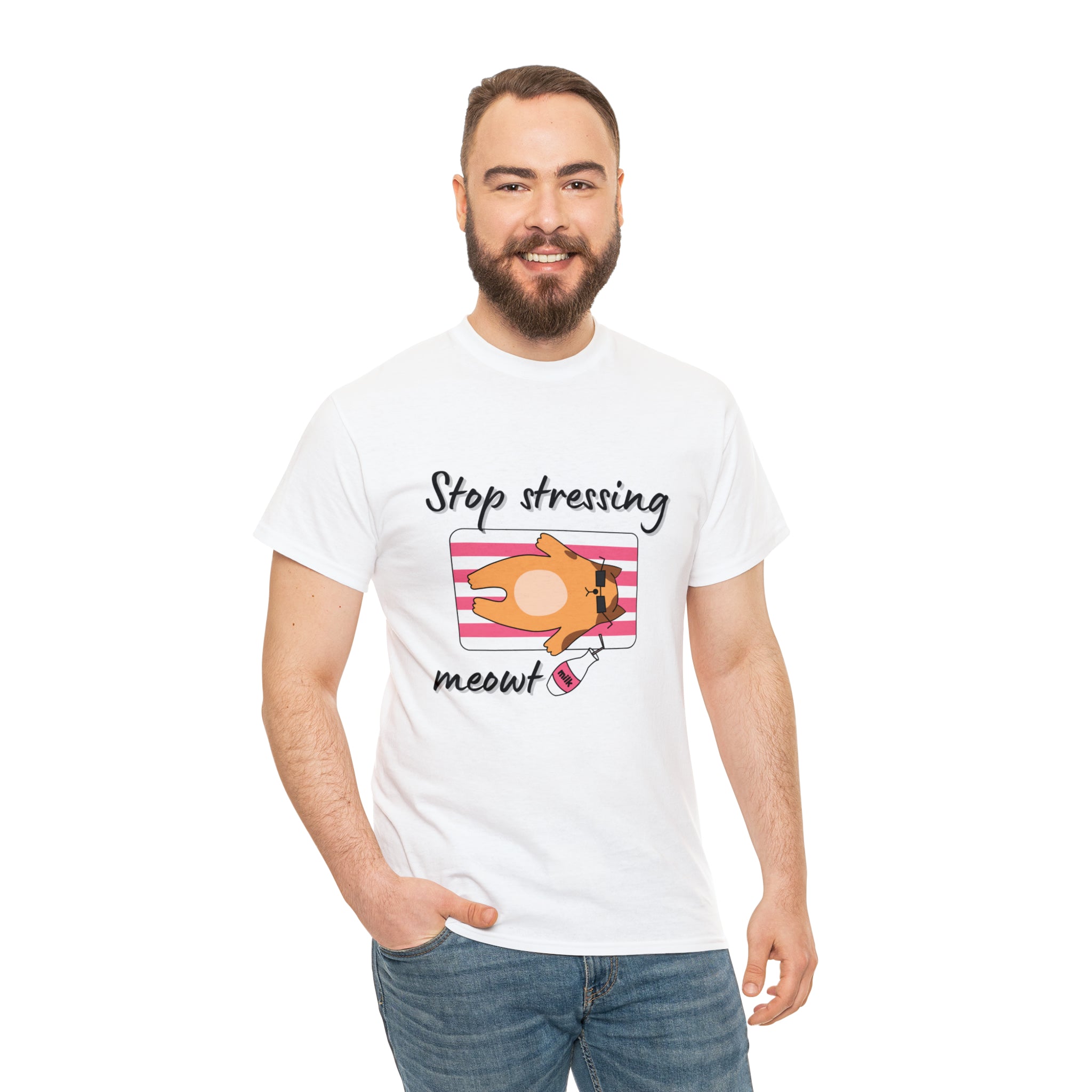 Stop stressing meowt Tshirt