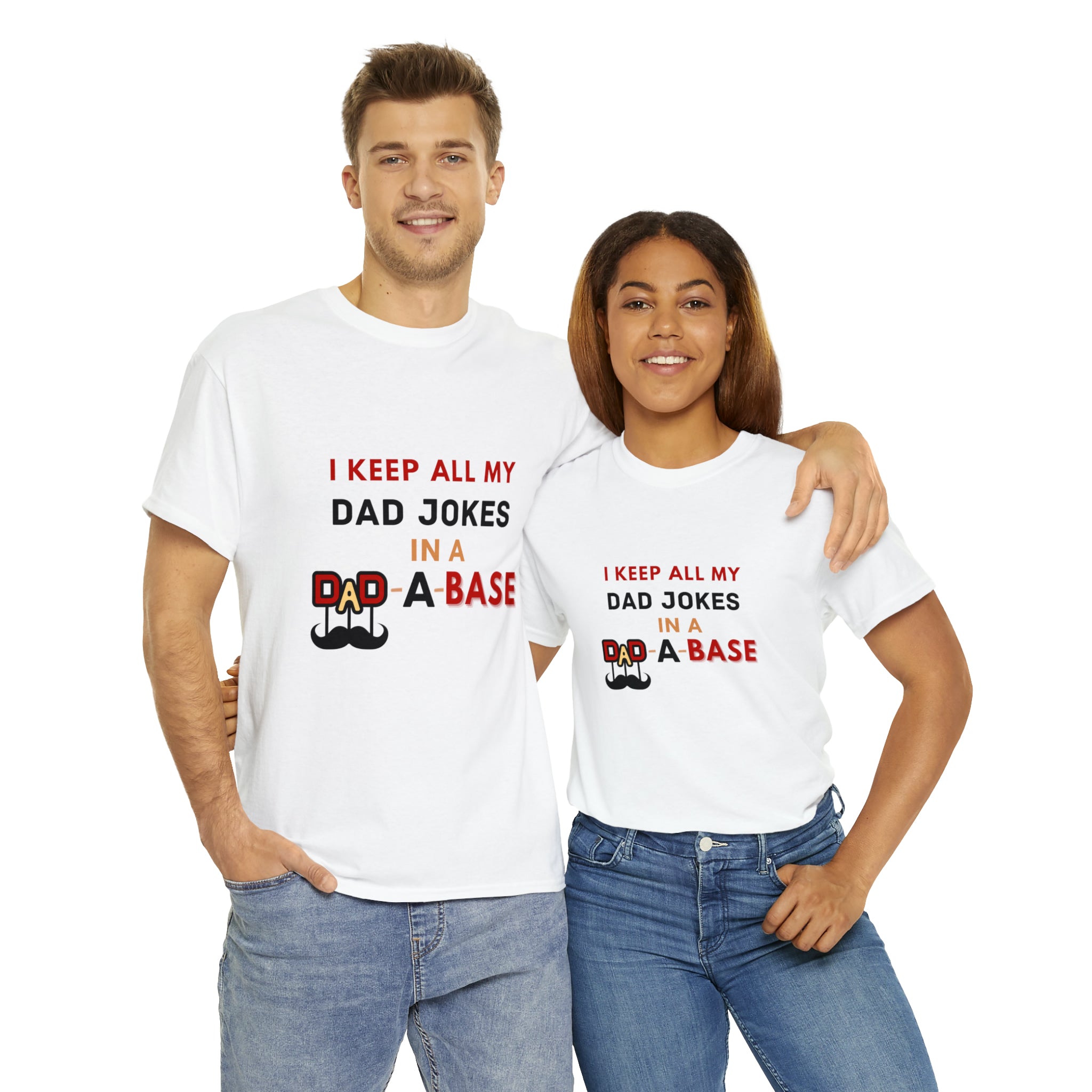 Dad Jokes in Dad-a-base Tshirt